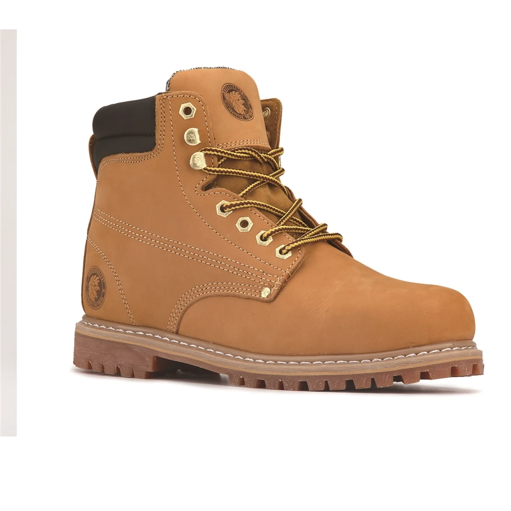 chemical resistant original leather safety shoes without lace