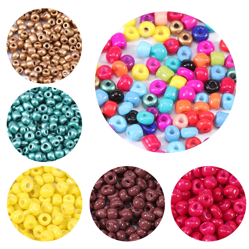 
Wholesale 2.5mm 3mm 4mm Seed Beads Round Glass Beads For DIY Jewelry Necklace Making 