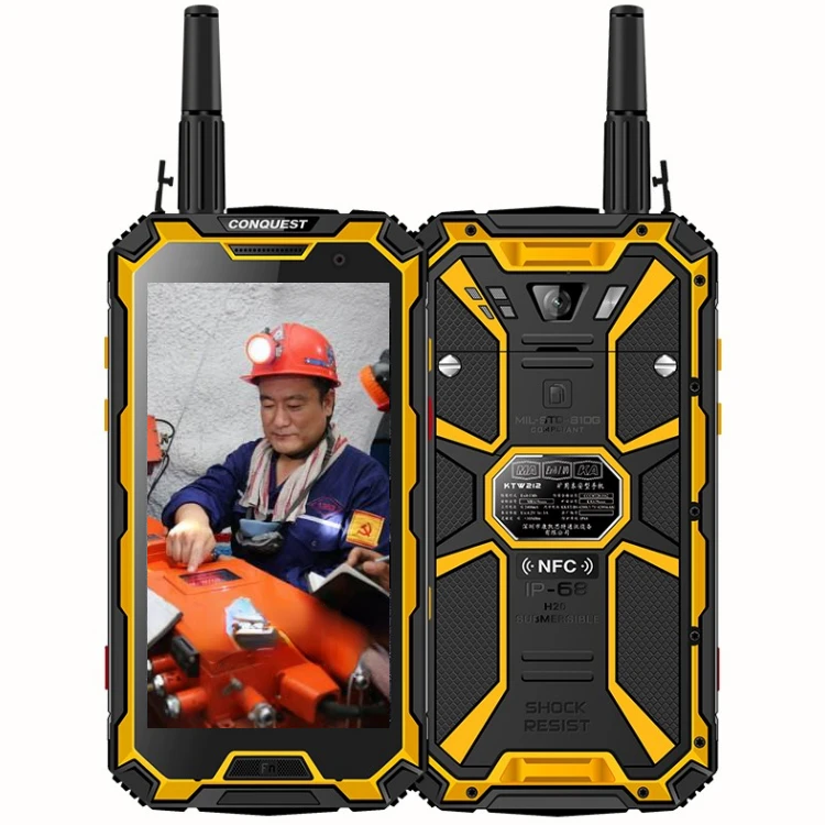 Intrinsically safe rugged cdma smartphone industrial DMR radio ATEX mobile phone with Poc walkie talkie RFID NFC