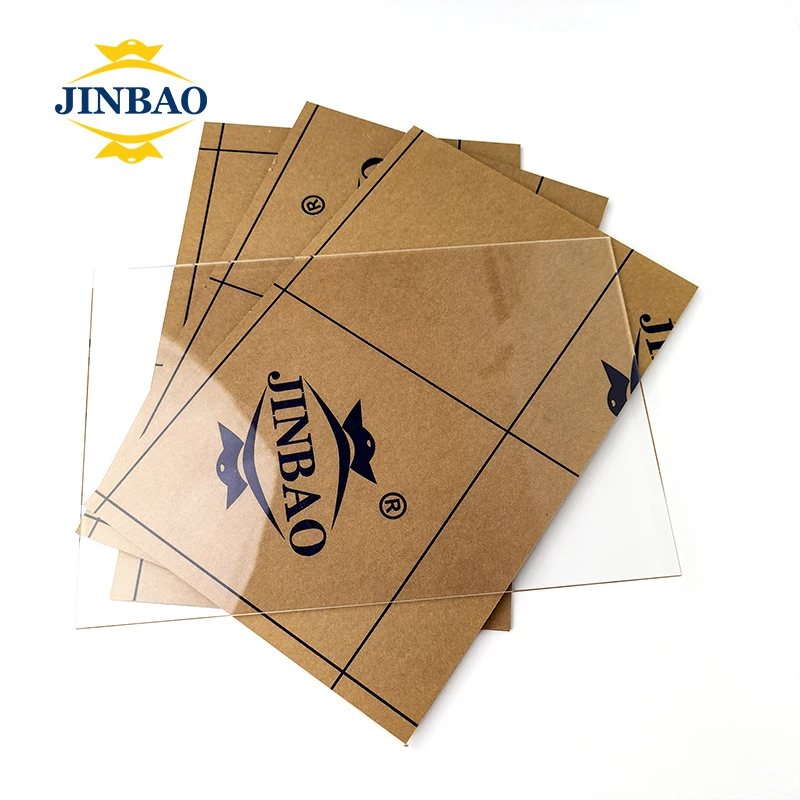 JINBAO manufacturer 2440mm x 1220mm  3mm 5mm 8mm clear decoration decorative display led acrylic panels  for sale