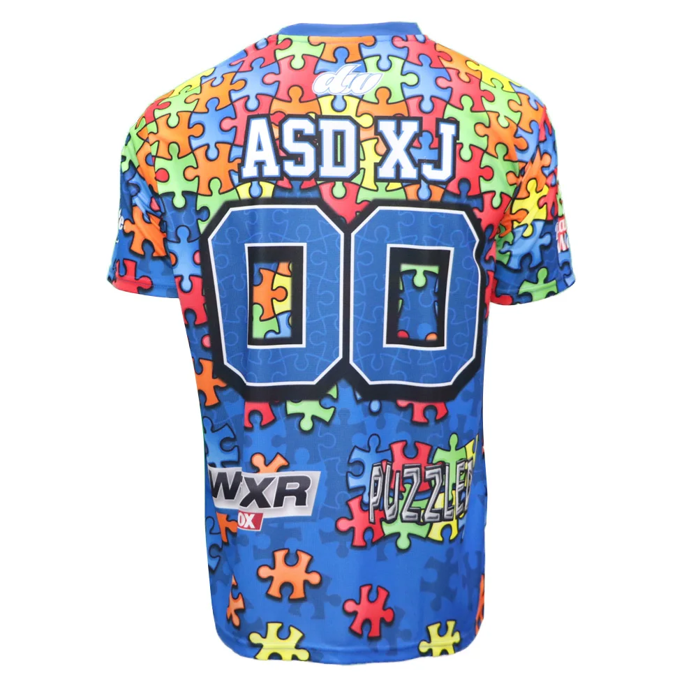 Изготовленный На Заказ аутизма стиль софтбол майки 100% полиэстер Софтбол спортивной команде одежда рубашки с коротким рукавом рубашки для мальчиков