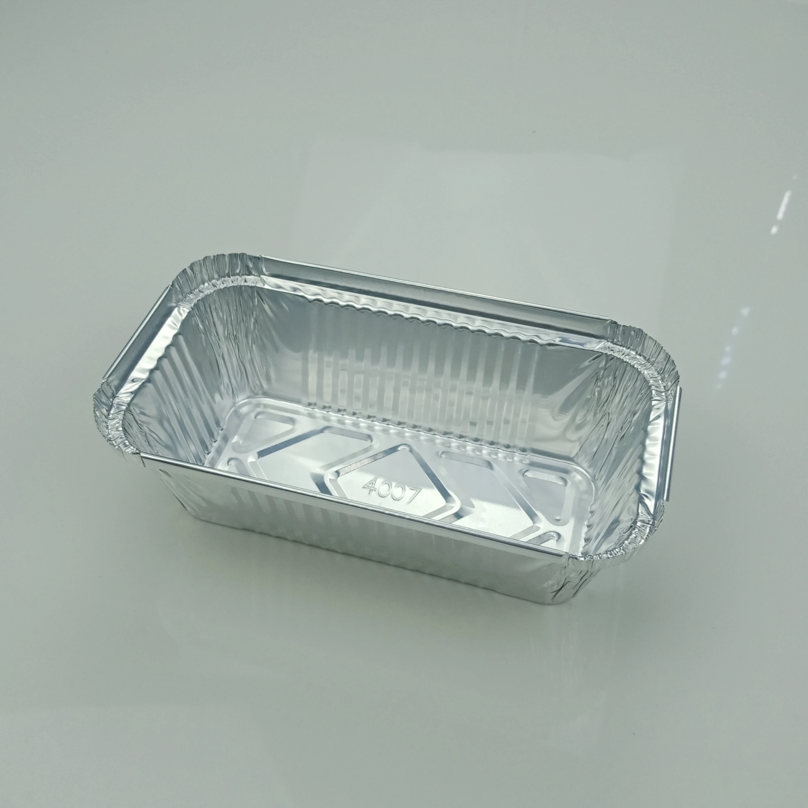 Индивидуальный Логотип 176*99*57 мм алюминиевая фольга для упаковки продуктов одноразовый лоток из фольги контейнер