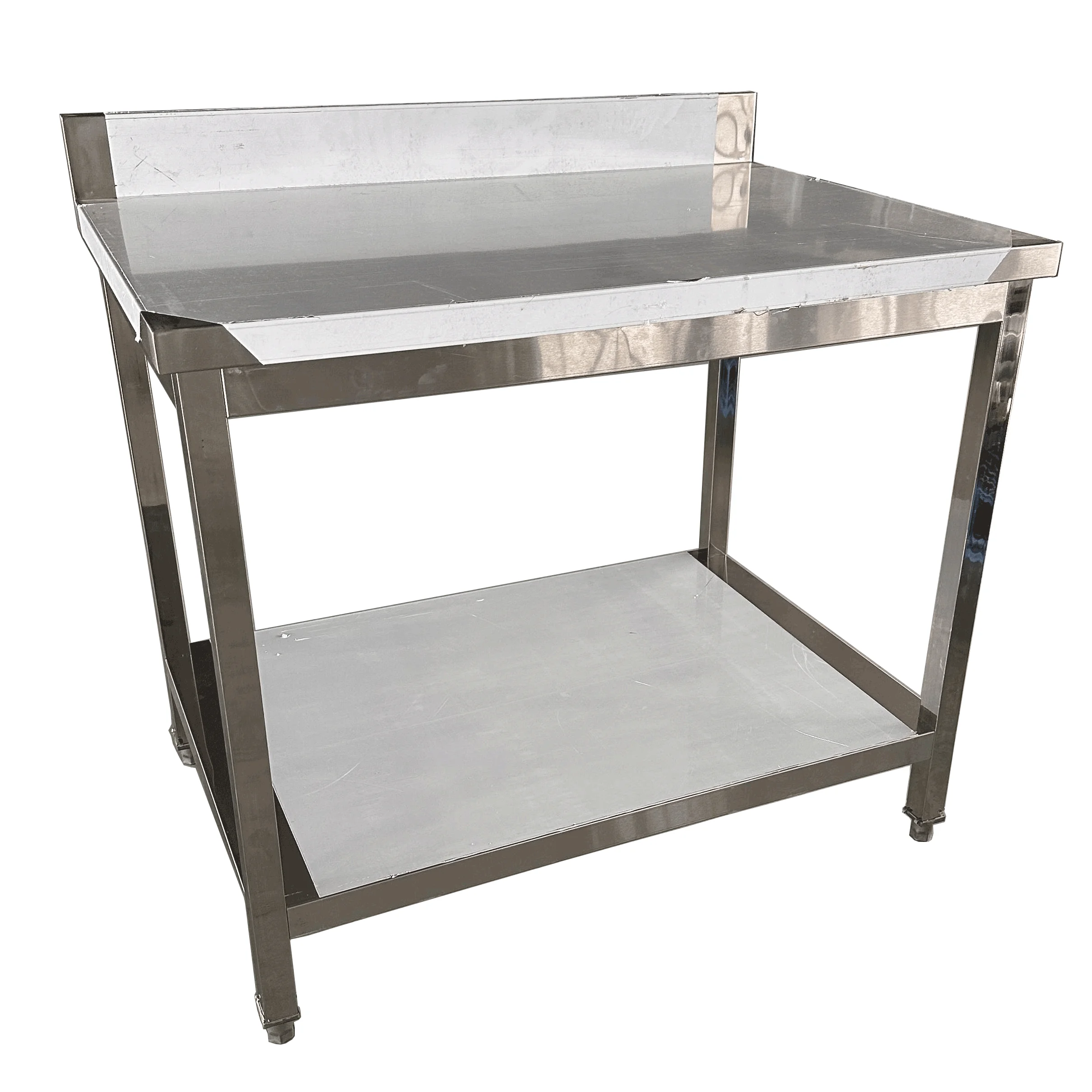 Assembled Stainless Steel Double-deck Work Table for Hotel restaurant