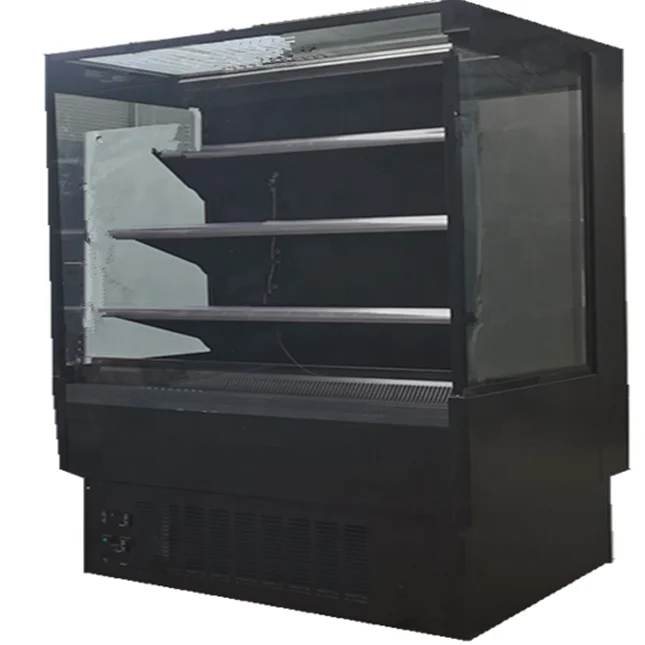 Gas station convenience store Open Refrigerator Milk Display Fridge Open Cooler for supermarket