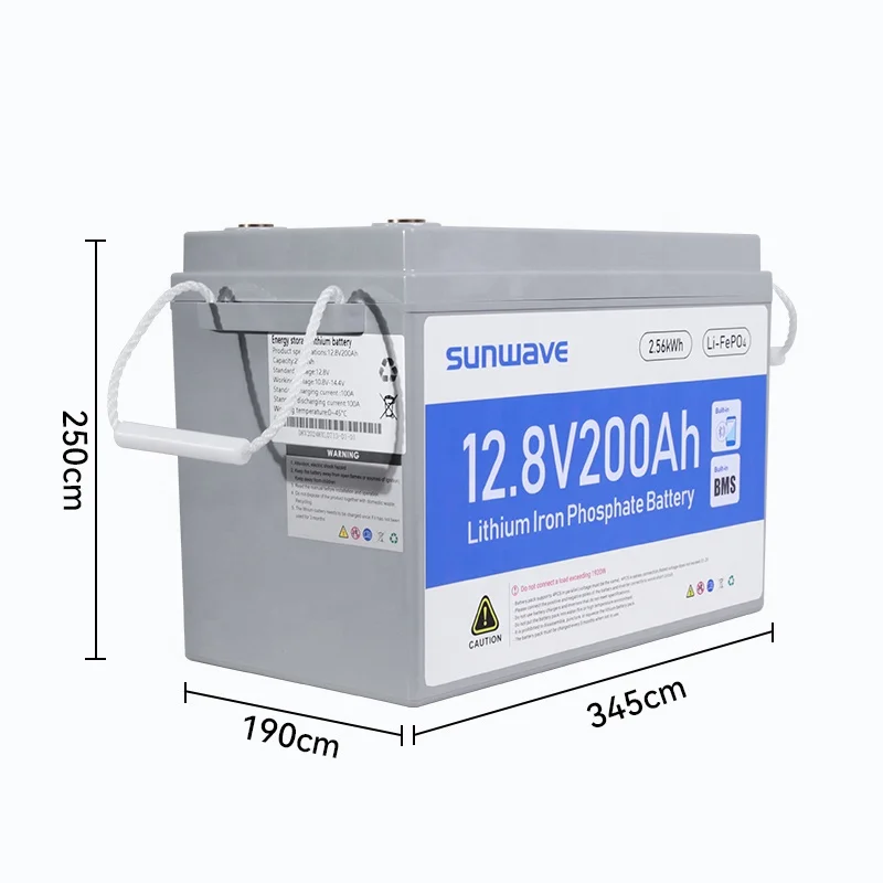 12V 200Ah 12.8V Lithium Ion Phosphate Battery 100Ah 150Ah 200Ah 250Ah Solar Lifepo4 48V 24v 25.6V Lithium Iron Phosphate Battery