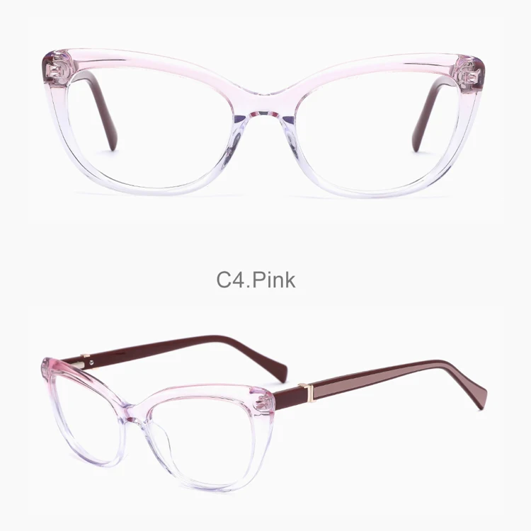 TF6513 Nice Cat Eye shape Glasses Frame Colorless Lens Optical Glasses Beautiful women ladies Frames factory sell