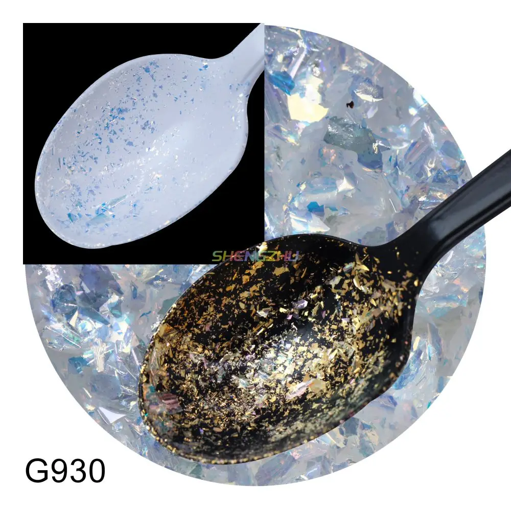 new arrival G928 series cosmetic makeup eye shadow transparent chameleon flakes aurora mermaid color shifting flake