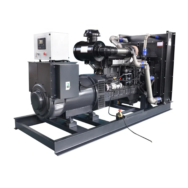 Mounted skid SDEC diesel generator 300kw power generation 375kva price with China home brand engine