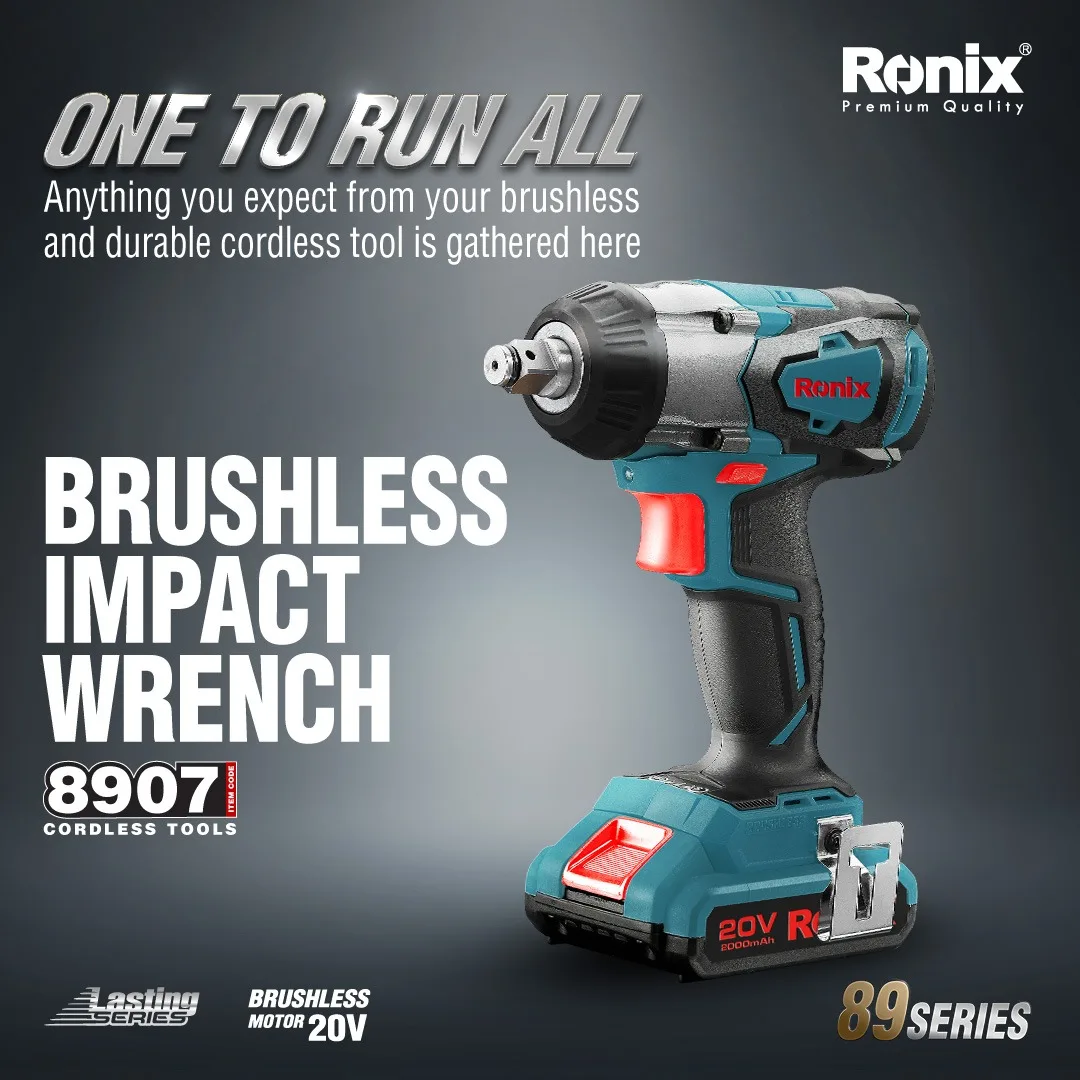 8907 Ronix 2021 Новинка 20 в набор беспроводных инструментов бесщеточный беспроводной ударный Трещоточный
