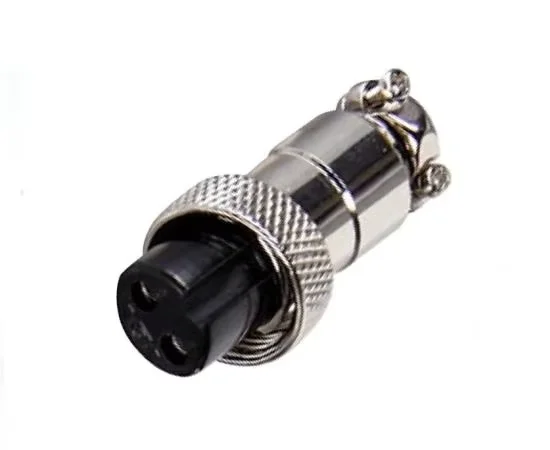 Straight Screw 16m Connector Metal Gx16 Female Aviation 2pin Gx16 Connectors