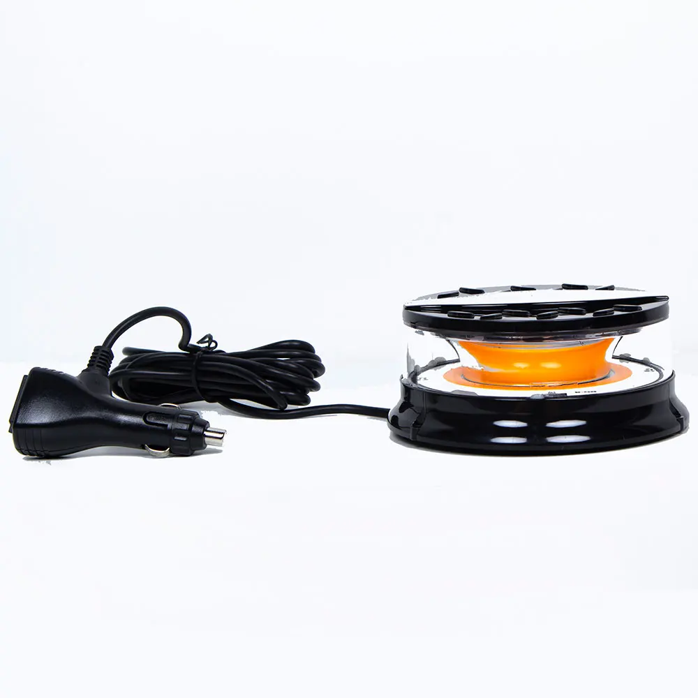 
12V 24V Car traffic Magnetic base Flash Strobe Emergency 80 Watts High Power COB LED Rotary Warning Light for Truck 
