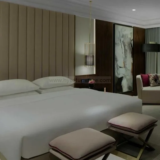 Profession Home Furniture Four Poster Canopy Bed Bedroom Hotel Furniture Solid Oak  Modern Design Antique Double King Queen Bed