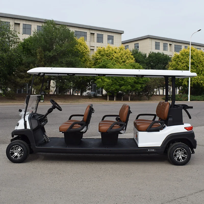 ZYCAR  electric golf car Multifunctional 6 person electric sightseeing golf cart for Resort Use