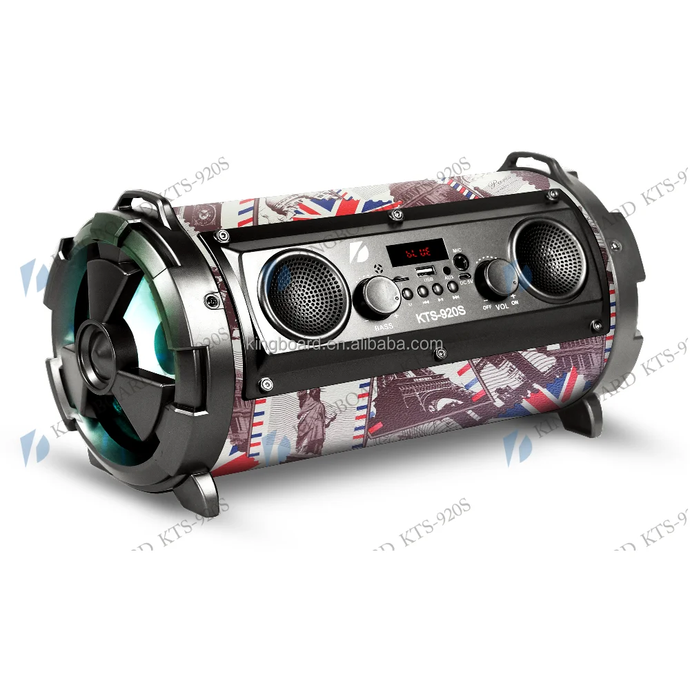 КТС Новый 5,25 дюймов 15 Вт Мощность баррель вечерние колонки с USB/TF/AUX/FM радио FM функция KTS-920S