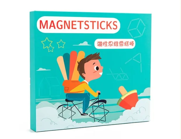 Тренировочная логика вызов геометрической фигуры смены и мышление игры для умений магнитные палочки мороженого