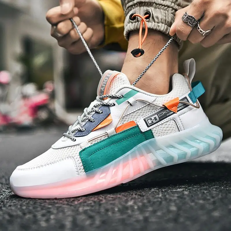 New Arrival Men Running Shoes Sports Mesh Man Breathable Good Quality Sneakers Male Trainers Zapatos De Hombre