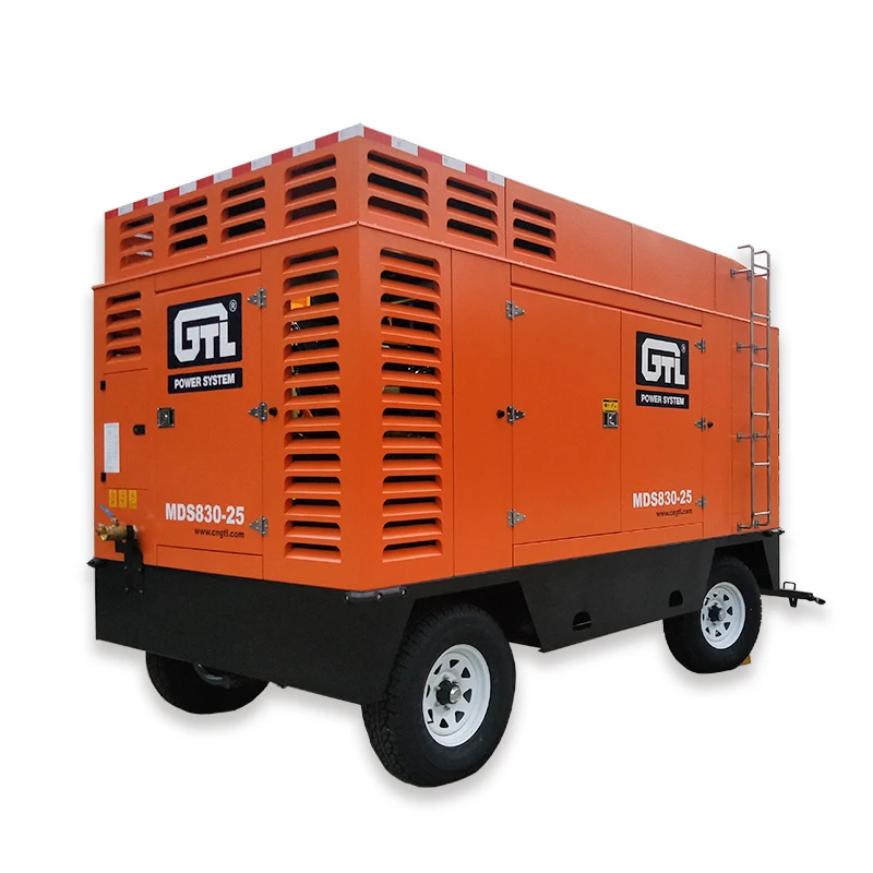 25бар  23.3м3 830CFM  дизельный  компрессор  на  шасси