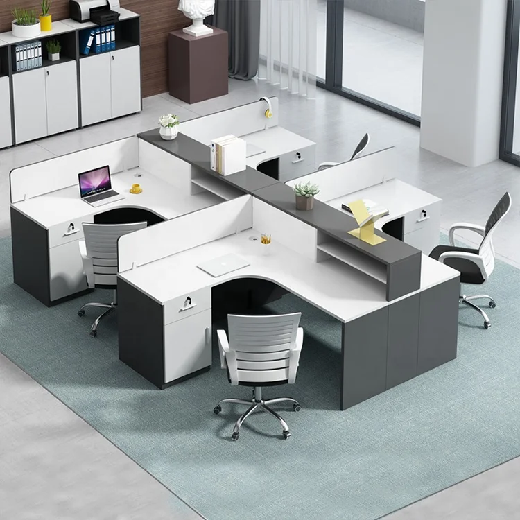China manufacturer direct office call center cubicle 1/2/3/4/6 person simple modern office workstation and partition