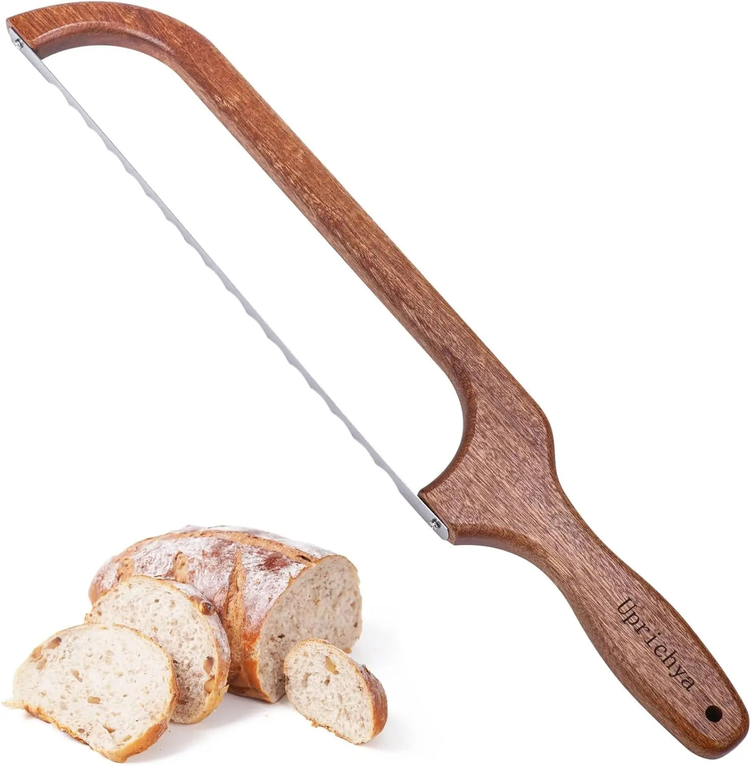 Wooden Bread Bow Knife, Sourdough Bread knife Cutter for Homemade Bread Baguettes Sandwich
