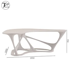 Commercial fiberglass modern hollow design executive table staff work table office desk