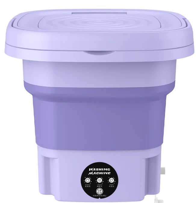 JEWIN 6L 8L 9L 10L 11L Cloth Washing Machine Portable Folding Mini Washing Machine with Adapter 40W