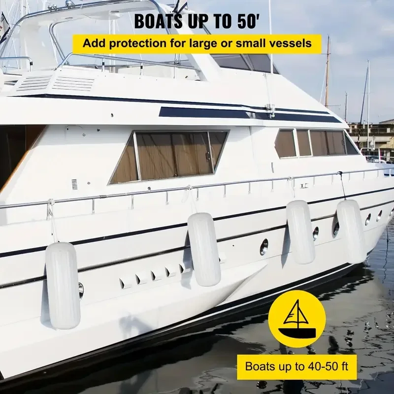 Wholesale PVC Boat Fenders Inflatable Center Hole Ribbed Fenders for Marine