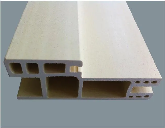 16-25cm easy installation big size portable wood plastic composite WPC door leaf and window frame for project