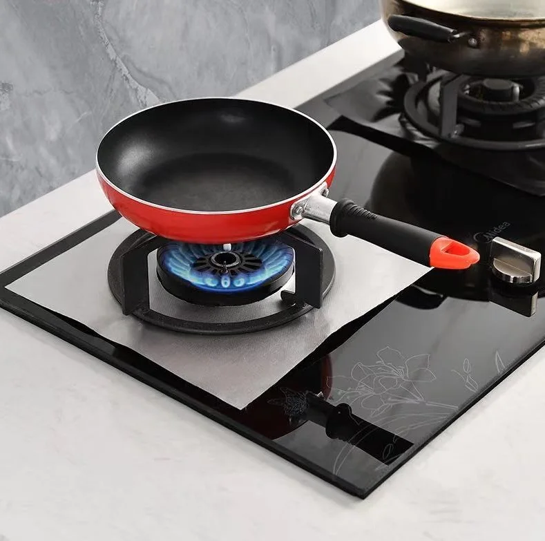 
Reusable Foil Cover Gas Stove Protector Non-Stick Stovetop Burner Sheeting Mat Pad stove protector 