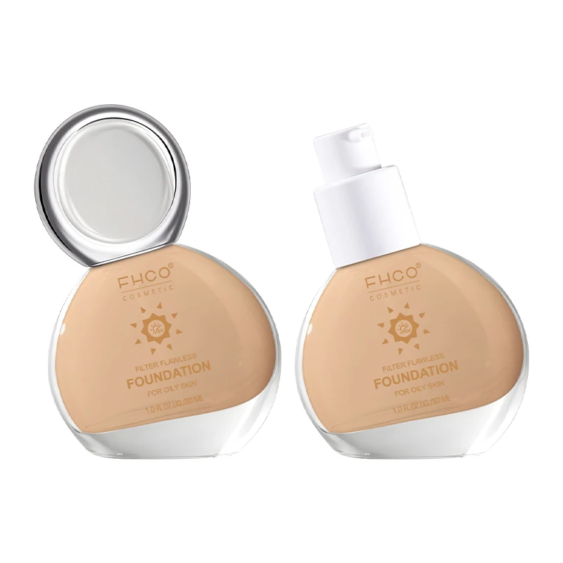 1000pcs Custom Logo Cosmetics Super Stay 24 Full Coverage Foundation Private Label Face Natural Organic Matte Liquid Foundation