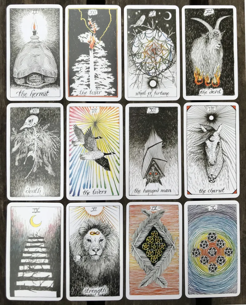 
New Popular Custom Design Paper Printed Tarot Deck Tarot Card Printing with Cardboard Box 