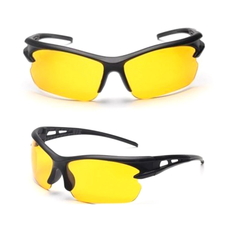 
Best Cheap Driving Yellow Night Vision Sports Outdoor Glasses Windproof Motorcycle Road Bike Glasses Cycling Sunglasses for Men 