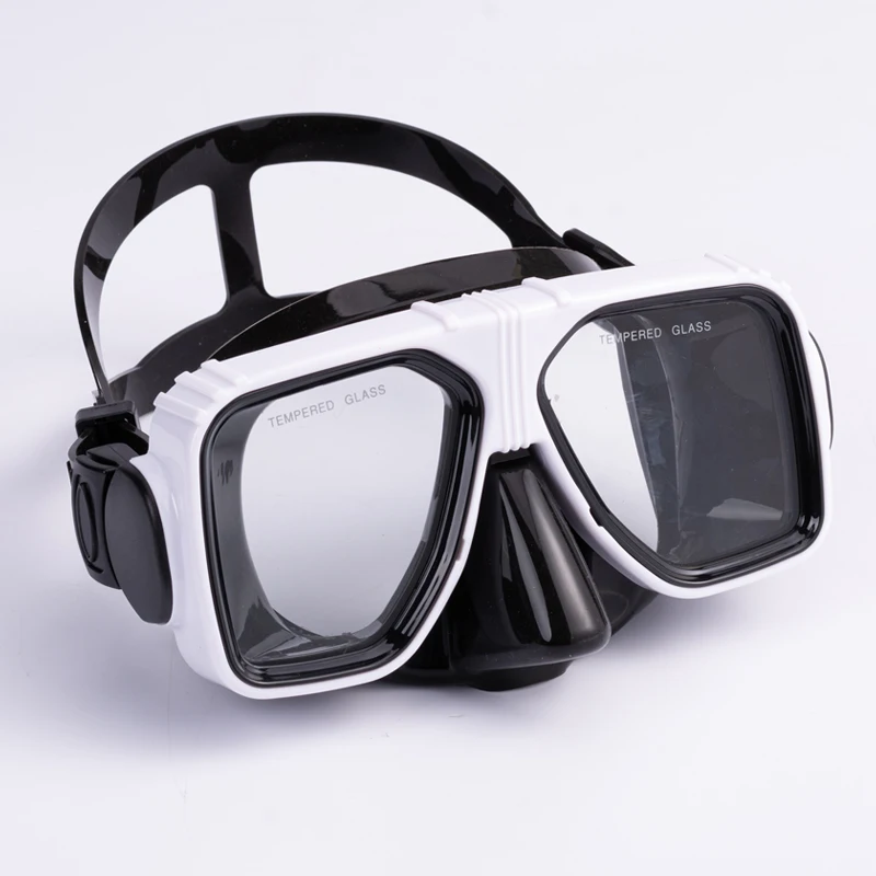 High Vision Anti Gog Diving Masks for Scuba Double Tempered Glass Lens Deep Dive Masks for Adult