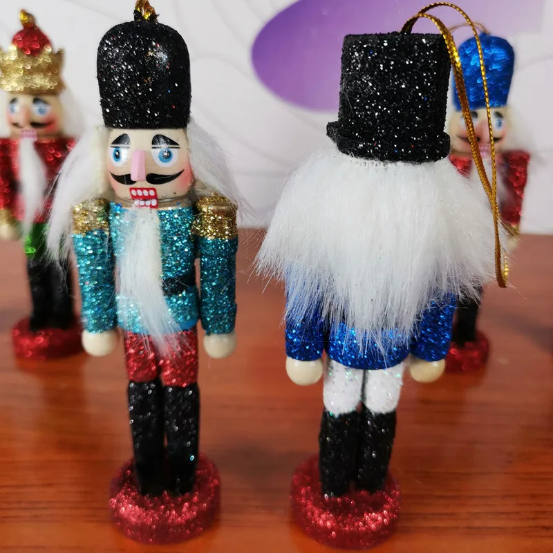 Decor Festival Christmas Ornaments Polyresin Handmade The Nutcracker Walnut Soldiers Dolls Statues For  Home Christmas Tress Xma