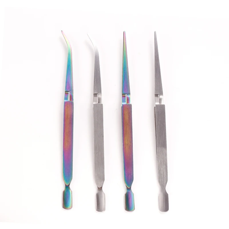 Двухголовый Красочный Прочный Золотой Серебряный инструмент для маникюра