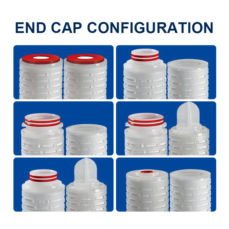 China manufacturer 10' 0.1/0.2/0.45 micron liquid filter elementPES/PTFE/PVDF/Nylon membrane filter for wine filtration