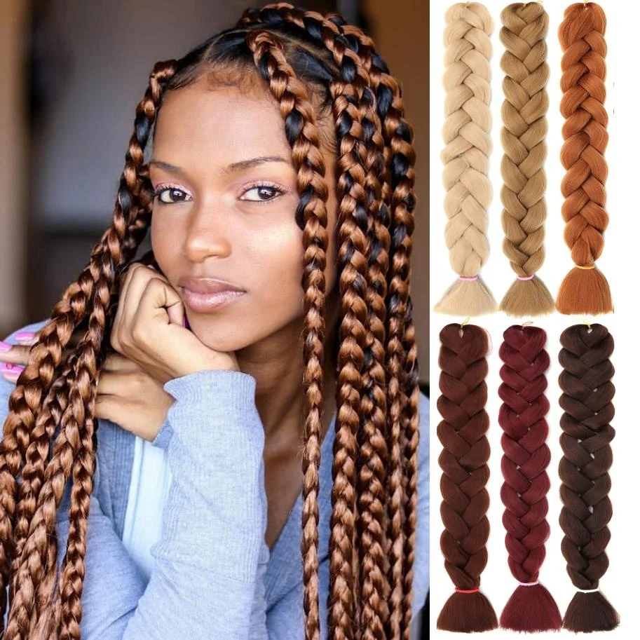 Meche Tresses Africaine Au Top Ultra Hair Expression Box Braiding Crochet Hair Pre Stretch Jumbo Wicks For African Braid