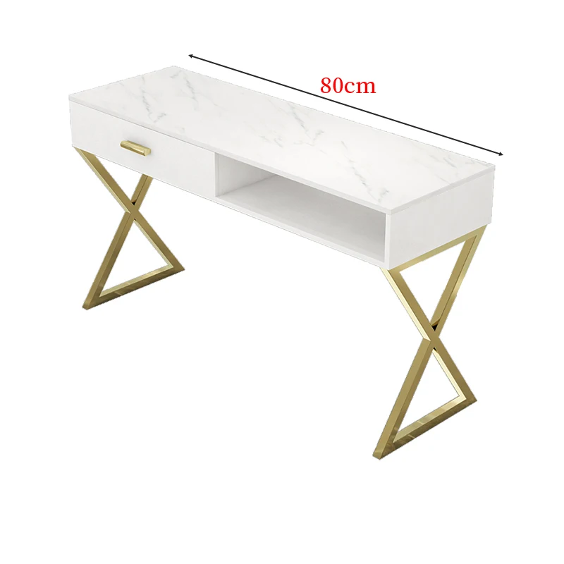 Modern Manicure Station Nail Table Set Marble Top Nail Salon Furniture Nail Table And Chair Set