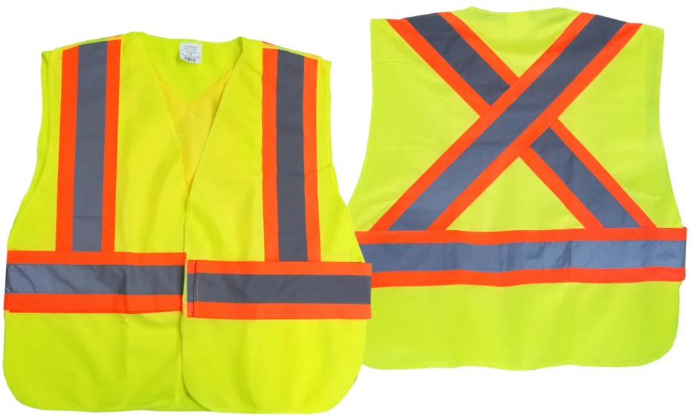 Customized Logo Safety Reflective Strip Mesh Breathable Multi-pocket Traffic Mesh Fabric Work Reflective Safety Jacket Vest
