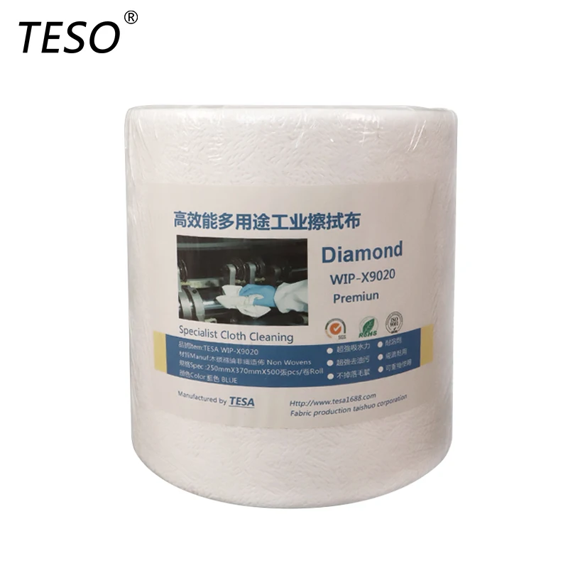 90 China Supplier Disposable Dry Strong Absorption Industrial Wipes Industry Wiping Cloth for Car Cleaning