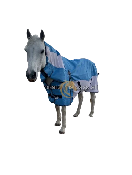 Quality 1200DN Summer Horse Rug Lightweight Turnout Crossover Combo with Polyester and Cotton Filling Ripstop Shell