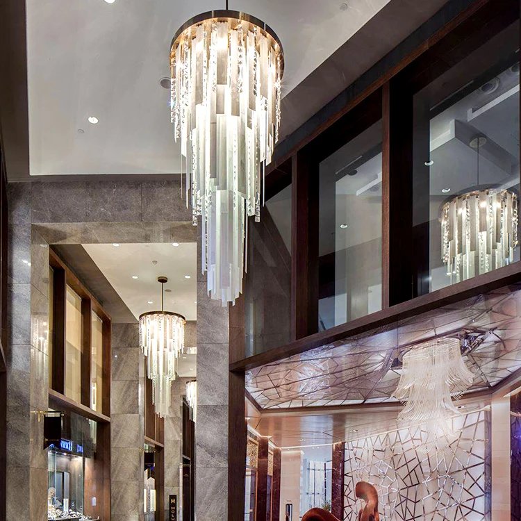 Sales Modern Chandelier Gold Ceiling Lighting Brass Cube Crystal Lamp Restoration Harlow Pendant Lamp