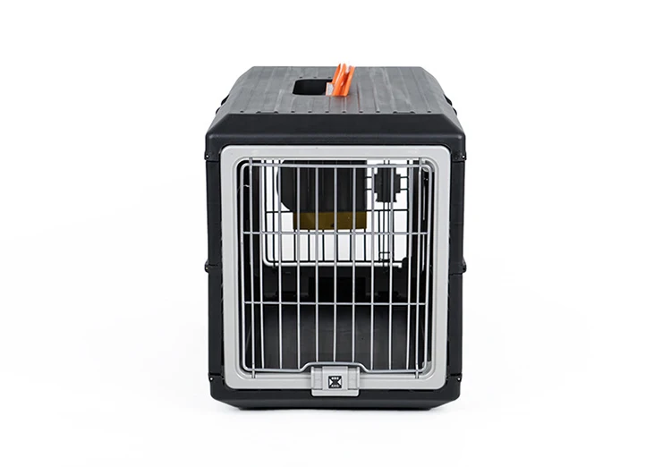 Relaxlines Foldable Plastic Pet Travel Flight Carrier Portable Pet Crate Traveling Dog Cage Box