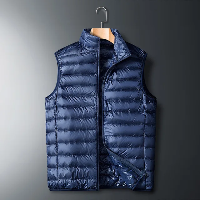 Hot Selling High Quality Mens Soft Nylon Lightweight Winter Down Padded Vest Men