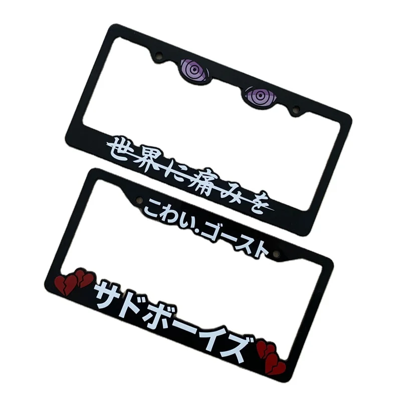 Wholesale Custom USA Car License Plate Frame Custom License Plate Frame Plastic Motorcycle Car License Plate Frame