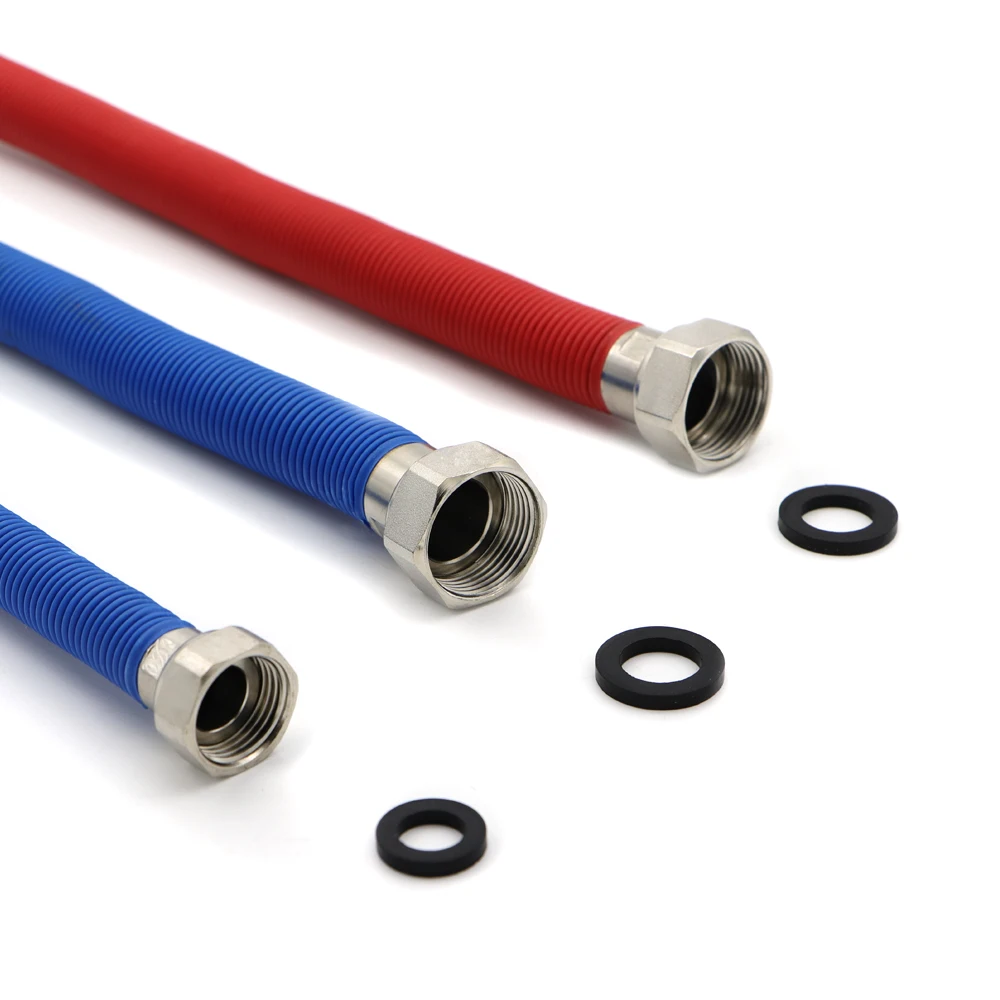 SS Flexible Metal Hose Flexible Water Hose Flexible Corrugated Gas Hose With Brass Head