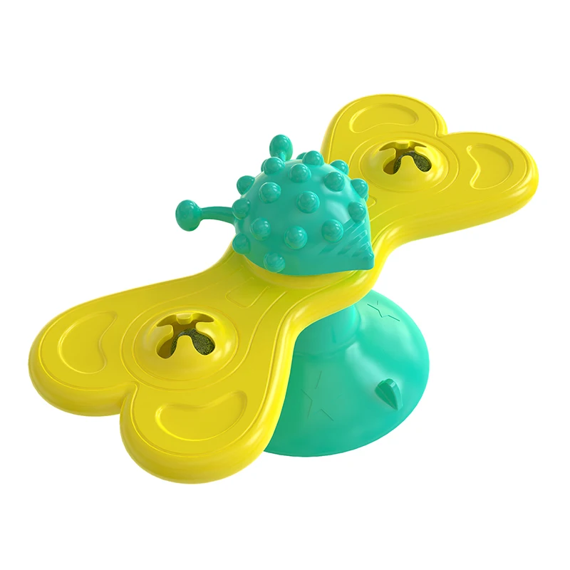 Electric rotating funny cat toy butterfly pet interactive automatic teasing kitten scratching training