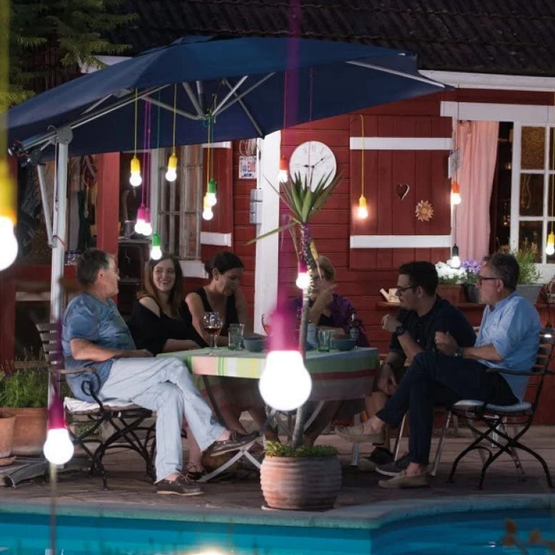 colorful pull-rope Portable LED Pull Cord light Bulb Outdoor garden camping lantern hanging rope lamp home decor