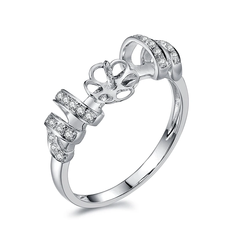 925 sterling silver pearl ring jewelry trendy  rings  mounting classical special eternity fashionable women