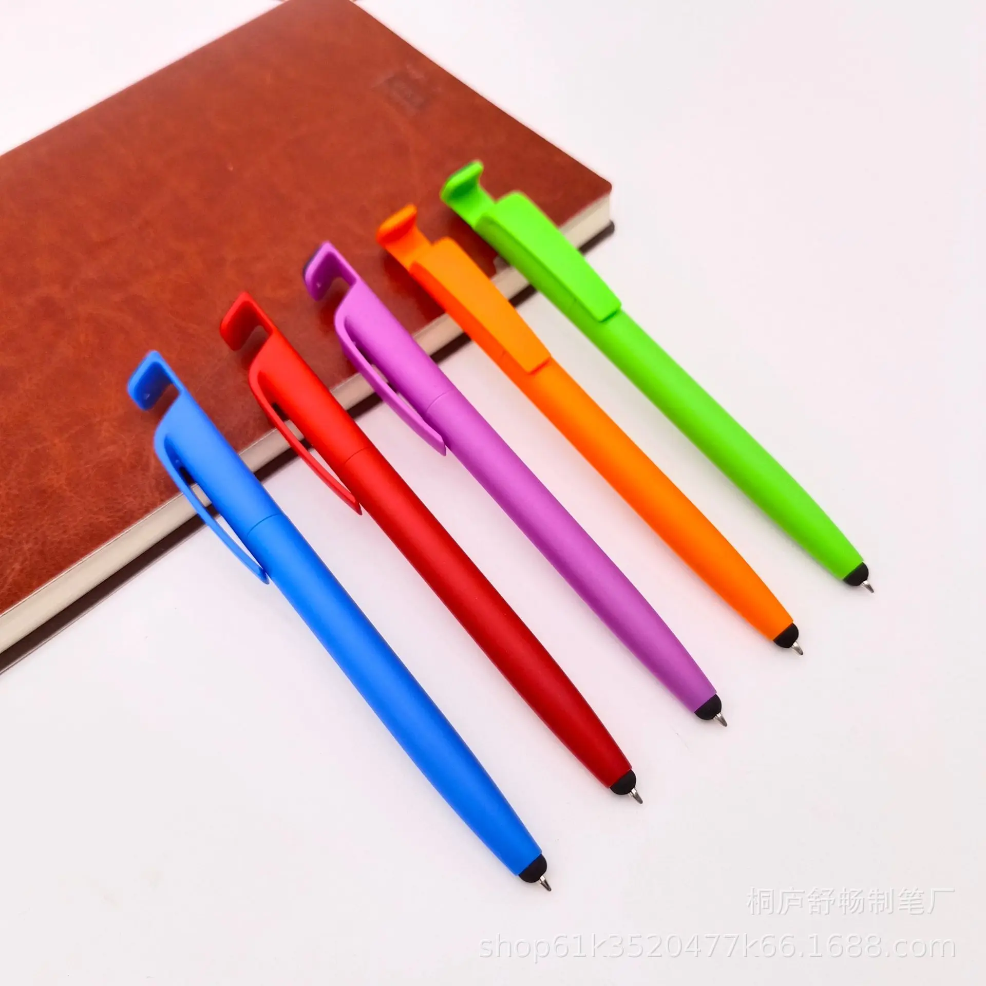 Colorful Capacitive Touch Screen Pen For Ipad And Mobile Phone Multifunction Phone Holder Plastic Pen Promotion