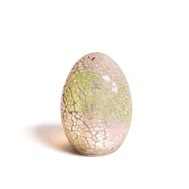 Mosaic glass led Egg Lamp